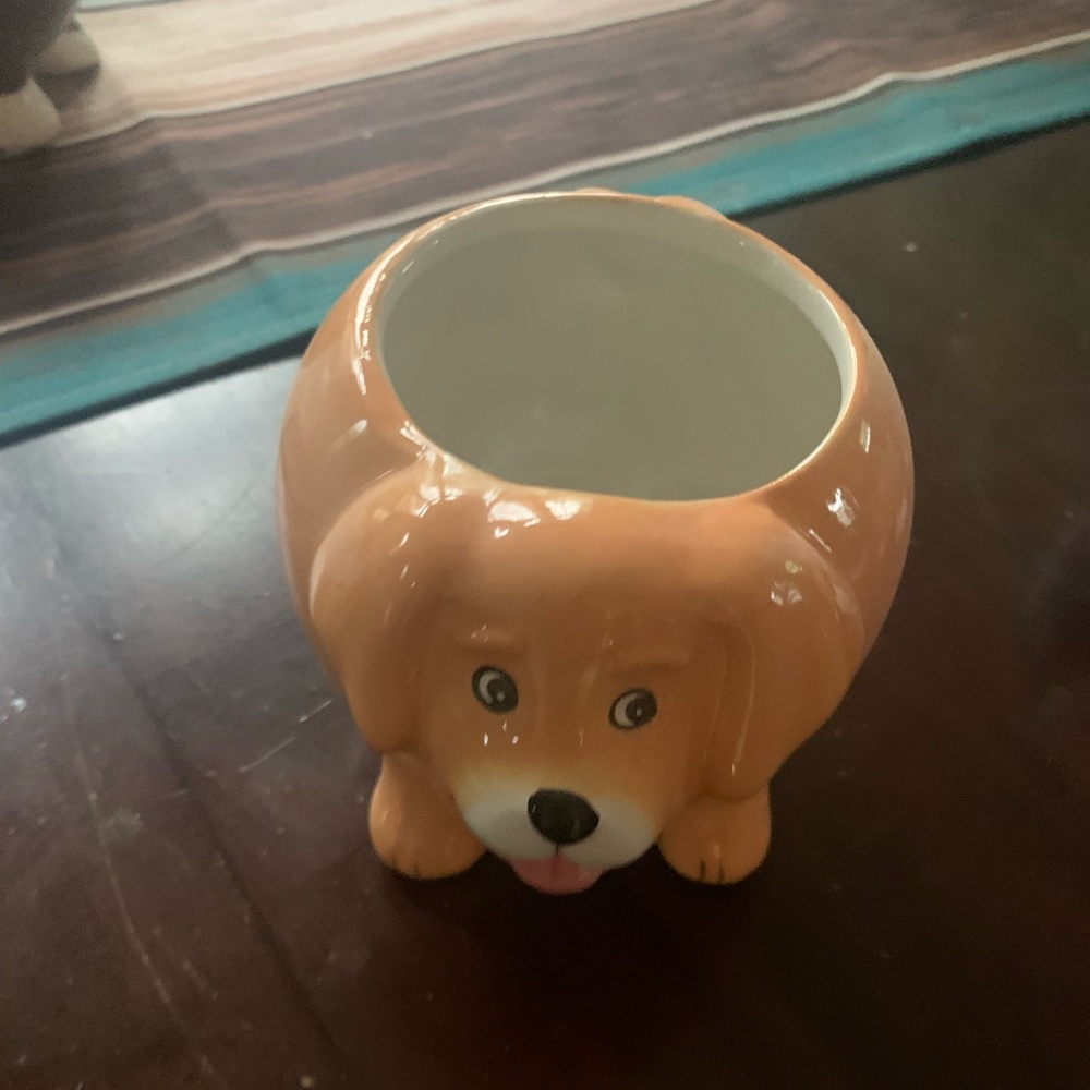 Adorable Lab or Corgi planter